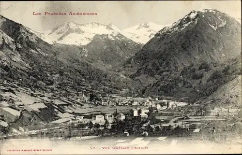 Ak Aulus les Bains Ariege, Vue générale