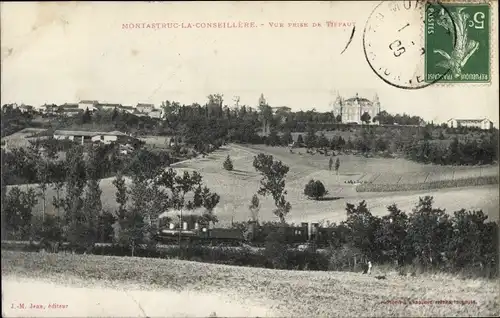 Ak Montastruc la Conseillère Haute Garonne, Vue prise de Tiffaut