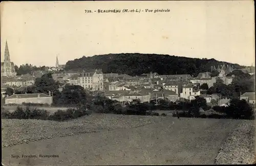 Ak Beaupréau Maine et Loire, Gesamtansicht