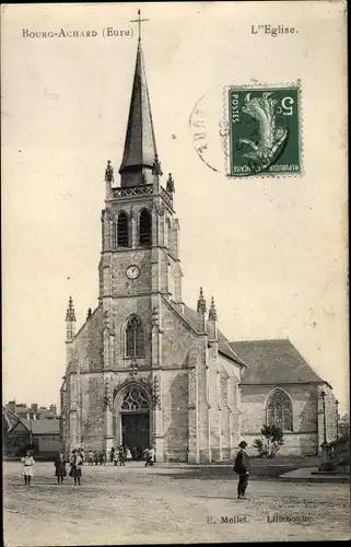 Ak Bourg Achard Eure, L'Eglise