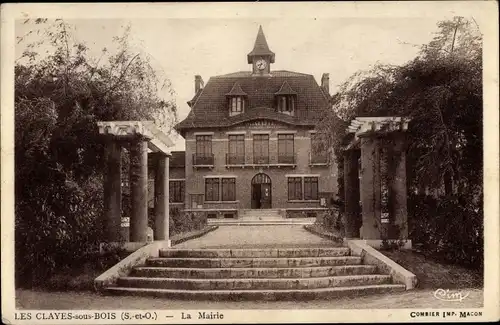 Ak Clayes sous Bois Yvelines, La Mairie