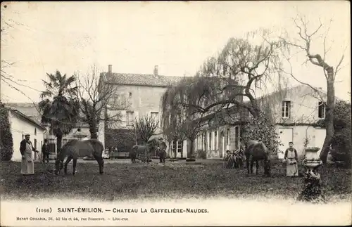 Ak Saint Emilion Gironde, Chateau La Gaffeliere Naudes