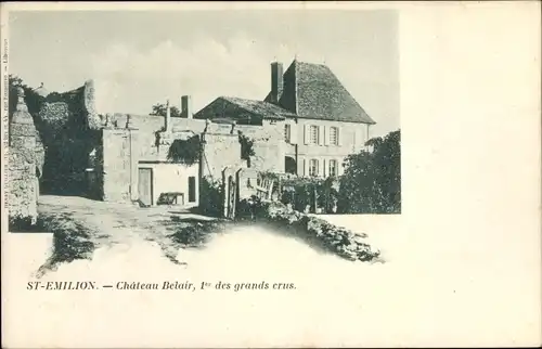 Ak Saint Emilion Gironde, Chateau Belair