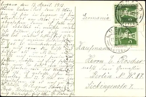 Ak Lugano Kanton Tessin Schweiz, Monte Bré