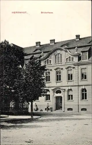 Ak Herrnhut in Sachsen, Brüderhaus