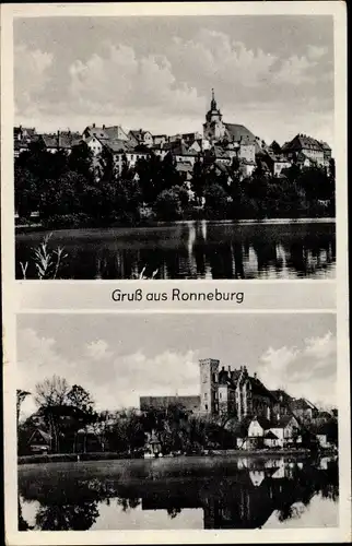 Ak Ronneburg in Thüringen, Teilansichten