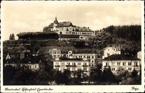 Ak Mariánské Lázně Marienbad Region Karlsbad, Hotel Egerländer