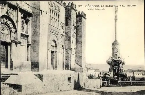 Ak Córdoba Andalusien Spanien, La Catedral y el Triunfo