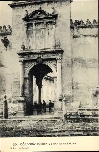 Ak Córdoba Andalusien Spanien, Puerta de Santa Catalina