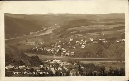 Ak Štěchovice Středočeský kraj, Nad Vitavou