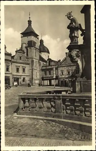 Ak Havlíčkův Brod Německý Brod Havlíčkův Brod in Ostböhmen, Borni Cest Náměstí