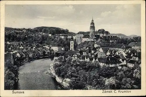 Ak Sumava Zelezna Ruda Jihoceský kraj Südböhmen Tschechien, Zamek C Krumlov