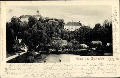 Ak Grabštejn bei Chotyně Bad Ketten Region Reichenberg, Schloss Grafenstein