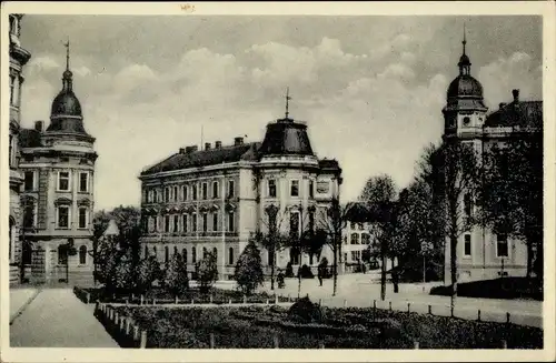 Ak Jihlava Iglau Region Hochland, Straßenpartie