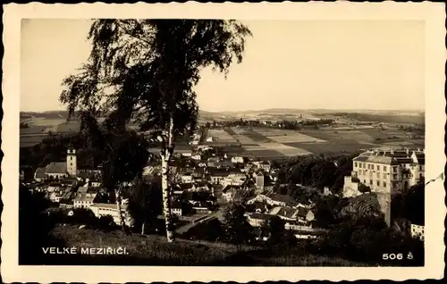 Ak Velké Meziříčí Groß Meseritsch Region Hochland, Celkový pohled