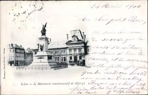 Ak Sedan Ardennes, Le Monument commémoratif de 1870-71