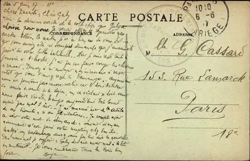 Ak Pamiers Ariège, Usine Metallurgique, vue d'ensemble