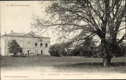 Ak Villemur Haute Garonne, Château St. Maurice