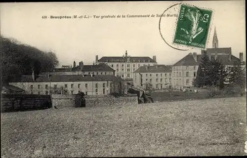 Ak Beaupréau Maine et Loire, Vue Générale de la Communauté de Saint Martin