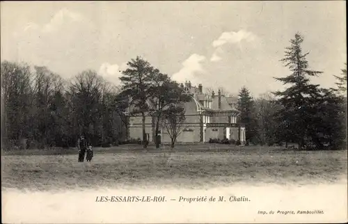 Ak Les Essarts le Roi Yvelines, Propriete de M. Chatin