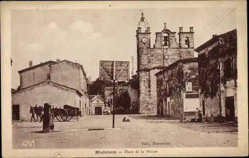 Ak Mudaison Hérault, Place de la Mairie