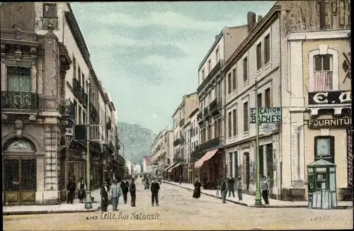 Ak Cette Hérault, Rue Nationale