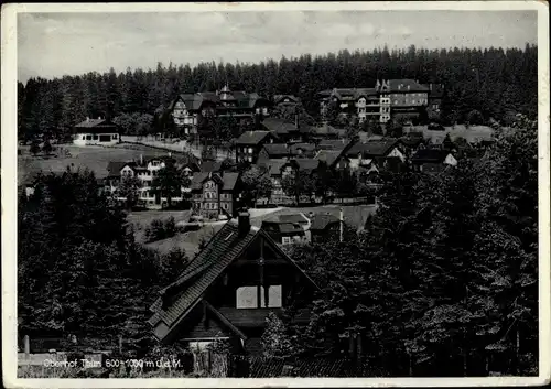 Ak Oberhof im Thüringer Wald, Ortspartie