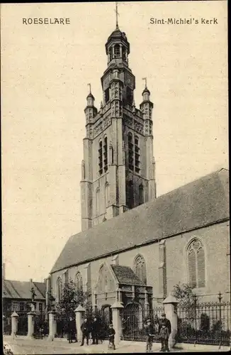 Ak Roeselare Roeselaere Westflandern, Sint Michiel's Kerk