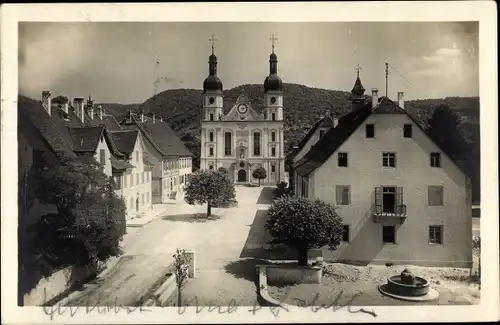 Ak Arlesheim Kt Basel Landschaft, Ortspartie mit Dom