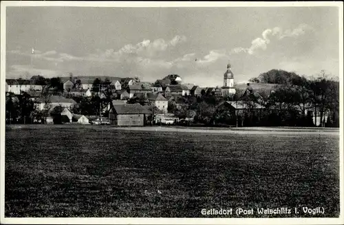 Ak Geilsdorf Weischlitz im Vogtland, Blick auf den Ort