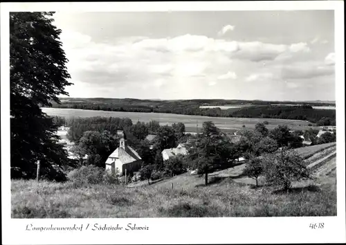 Ak Langenhennersdorf Bad Gottleuba-Berggießhübel in Sachsen, Gesamtansicht