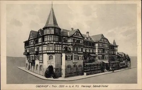 Ak Oberwiesenthal im Erzgebirge, Herzogliches Schloss Hotel