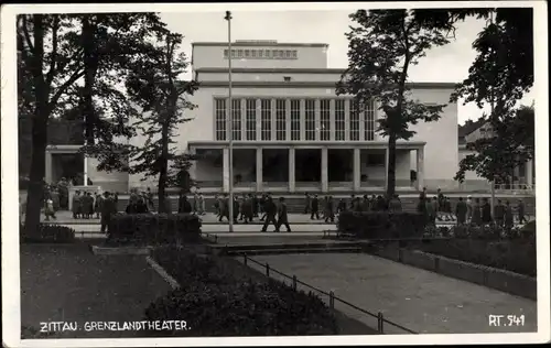 Ak Zittau in Sachsen, Grenzlandtheater