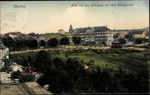 Ak Oberhof im Thüringer Wald, Unterland, Schloss Hotel