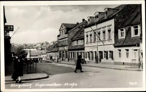 Ak Königsbrück in der Oberlausitz, Hoyerswerdaer Straße