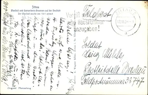 Ak Zittau in Sachsen, Marstall