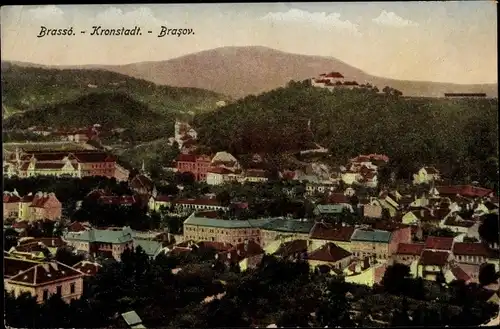 Ak Brașov Brassó Kronstadt Rumänien, Panorama