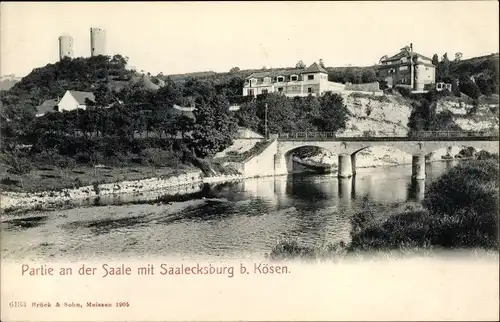 Ak Bad Kösen Naumburg an der Saale, Saalecksburg