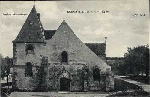 Ak Ecquevilly Yvelines, L'Eglise