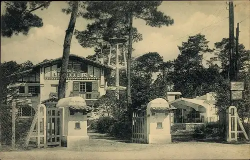 Ak Arcachon Gironde, Source Sainte Anne, L'Entree du Parc