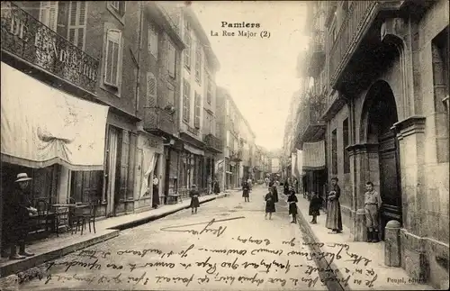 Ak Pamiers Ariège, Rue Major