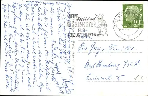 Ak Bad Wörishofen im Unterallgäu, Kneippstraße