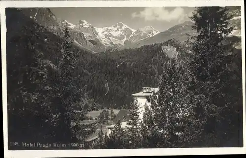 Ak Preda Kanton Graubünden, Hotel Preda Kulm, Gebirge