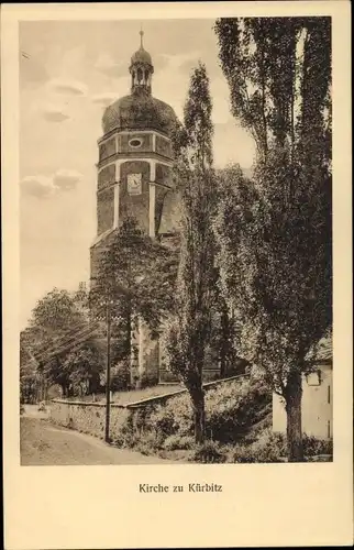 Ak Kürbitz Weischlitz im Vogtland, Kirche