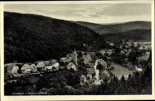 Ak Altenbrak Thale im Harz, Totale 1933