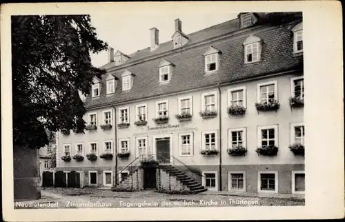 Ak Neudietendorf Nesse Apfelstädt Thüringen, Zinzendorfhaus, Tagungsheim der ev. luth. Kirche