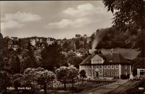 Ak Ruhla in Westthüringen, Stadtbad