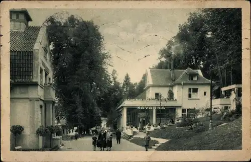 Ak Luhačovice Bad Luhatschowitz Region Zlin, Milchhalle, Kavarna, Café