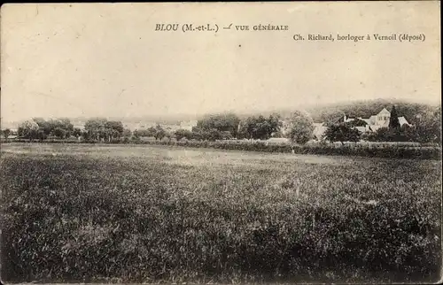 Ak Blou Maine-et-Loire, Gesamtansicht