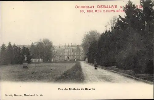 Ak Davron Yvelines, Vue du Chateau de Davron